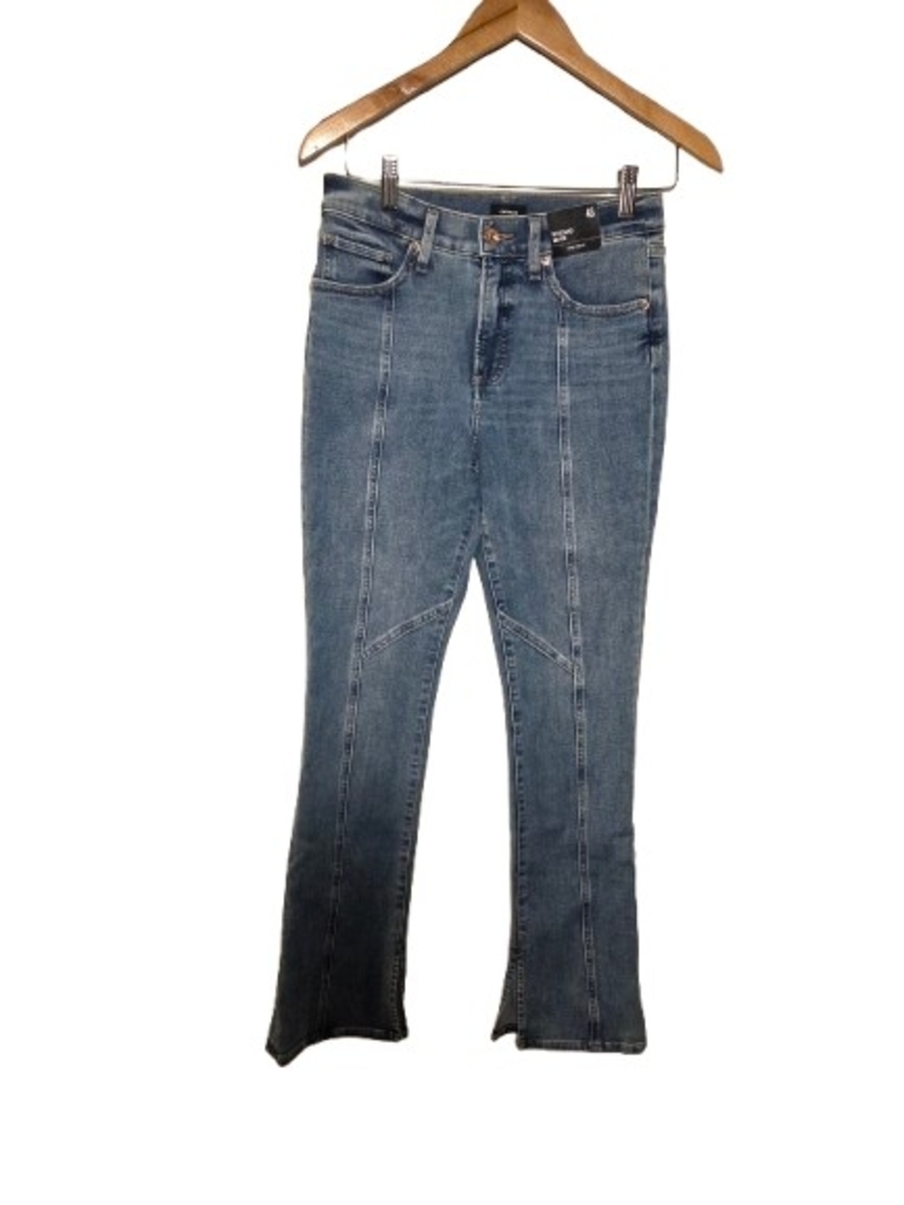 Express Skyscraper Medium Blue Bootcut Jeans 4S